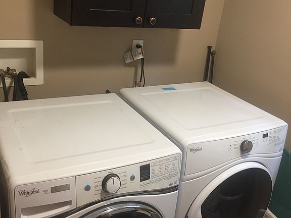 Washer and dryer included