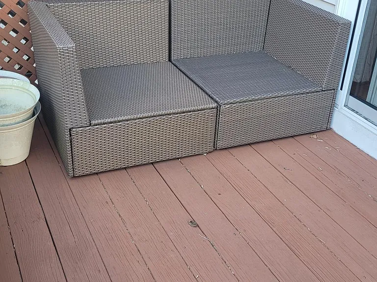 Plenty of room for your outdoor furniture on this deck!