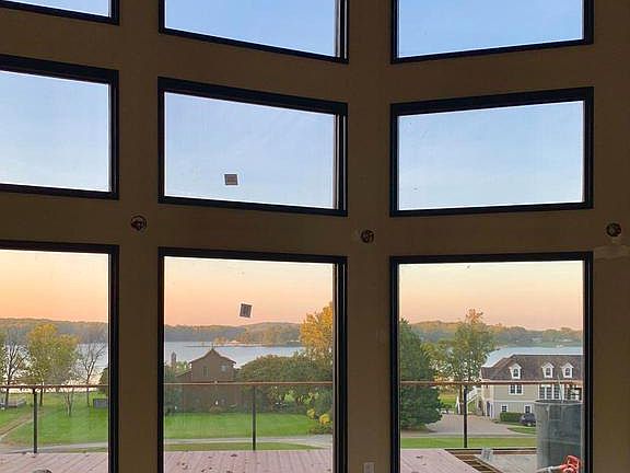 Floor to ceiling wall of windows