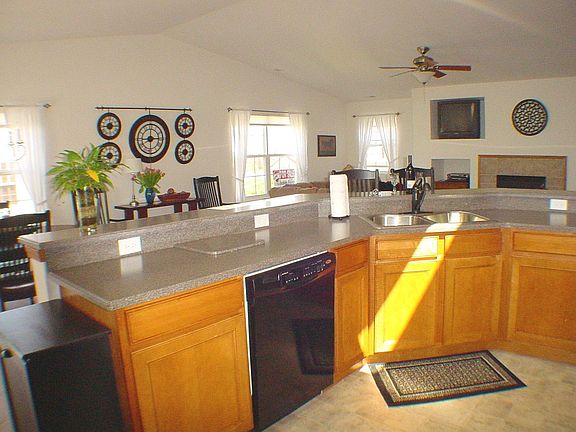 View from Open Kitchen into Living Room