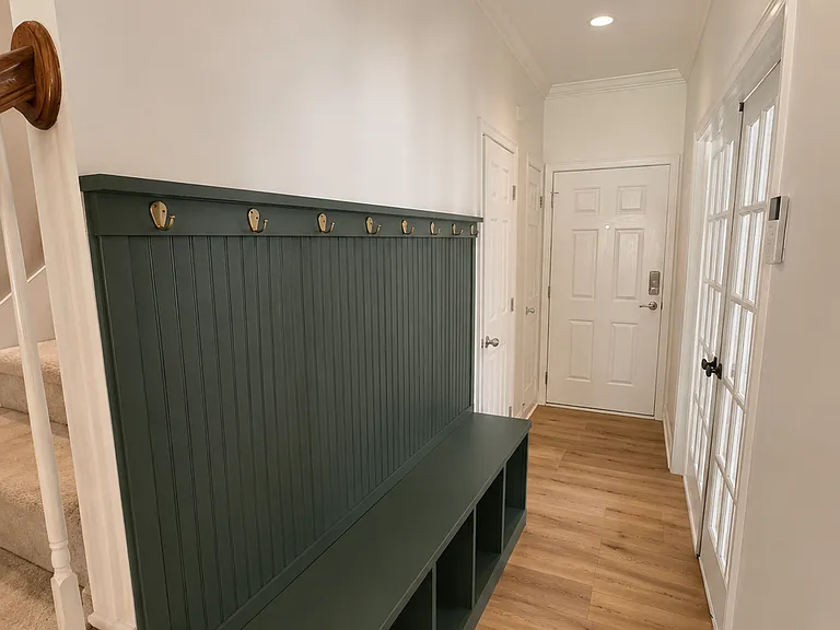 Front hallway with drop zone