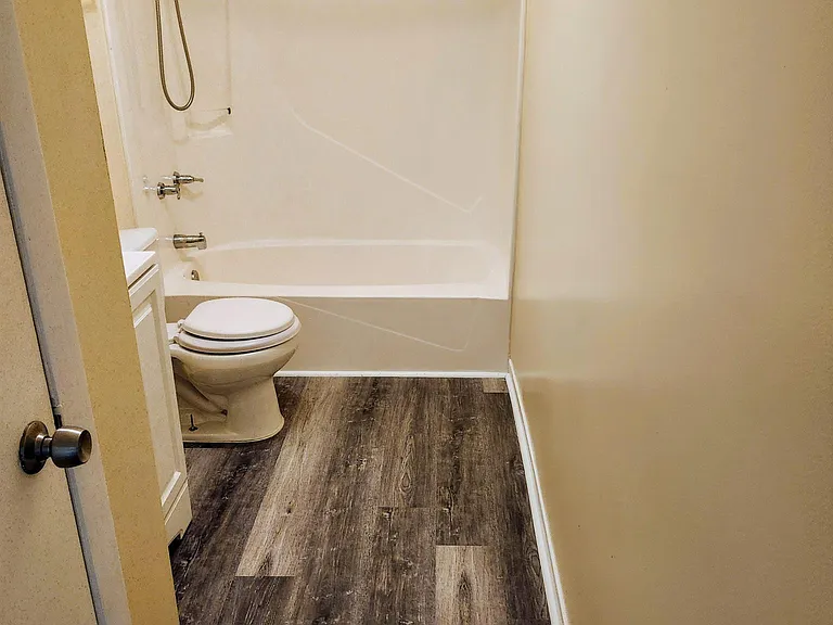Bathroom with LVP