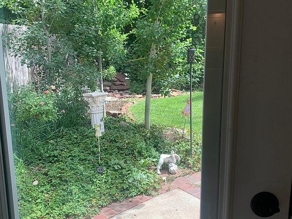 out back door, view from windows