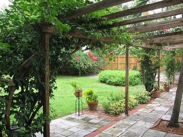 Open Patio in Large Backyard