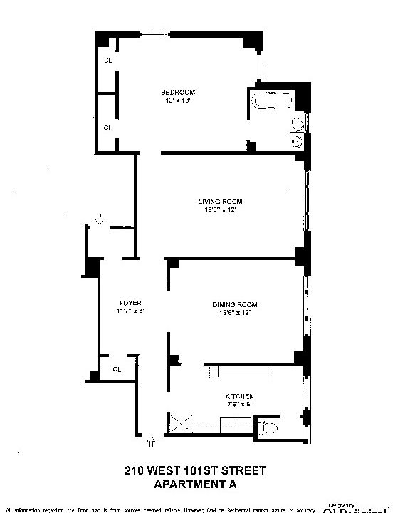 2nd image of 210 W 101st St APT 4A