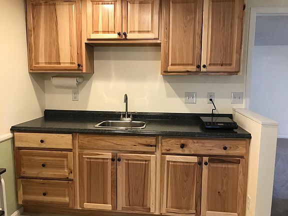 Lower level kitchette, also has convection hot plate, microwave and refrigerator.