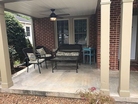 Southern style front porch