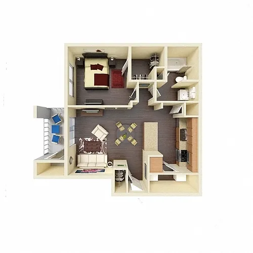 Floor plan The Cannon Deluxe 1