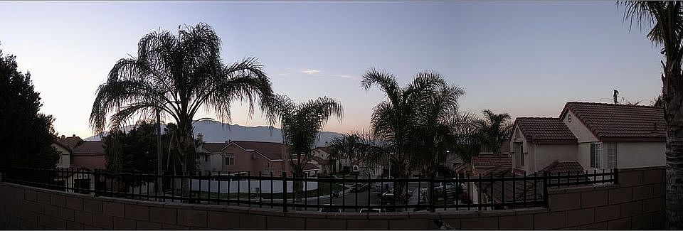 backyard view of the mountains