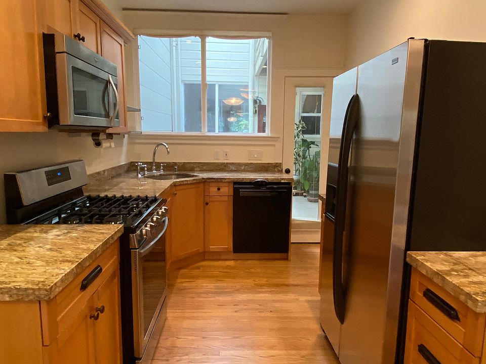 Kitchen looking into center atrium