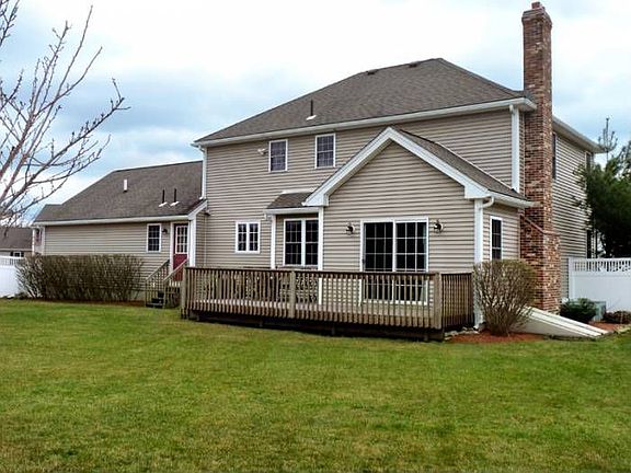 Back yard with deck