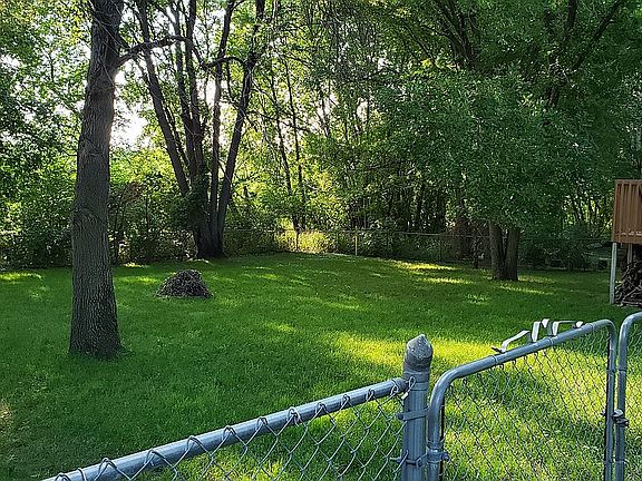 beautiful fenced in backyard