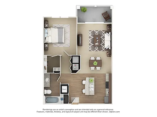 Floor plan 1B