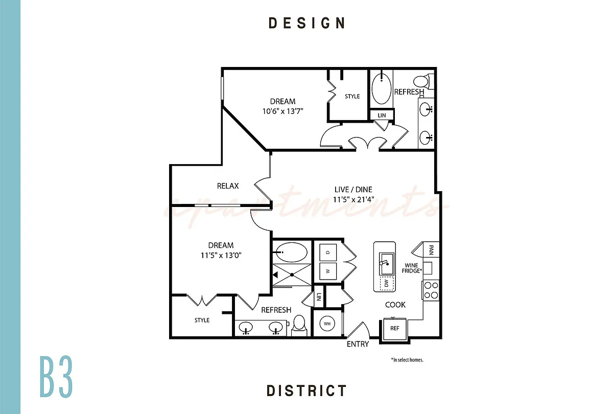 Floor plan B3
