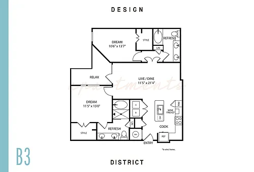 Floor plan B3