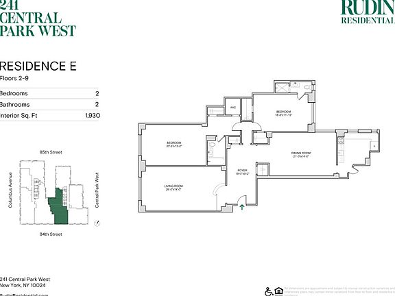 2nd image of 241 Central Park W APT 7E