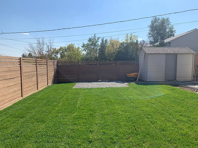 Backyard and shed