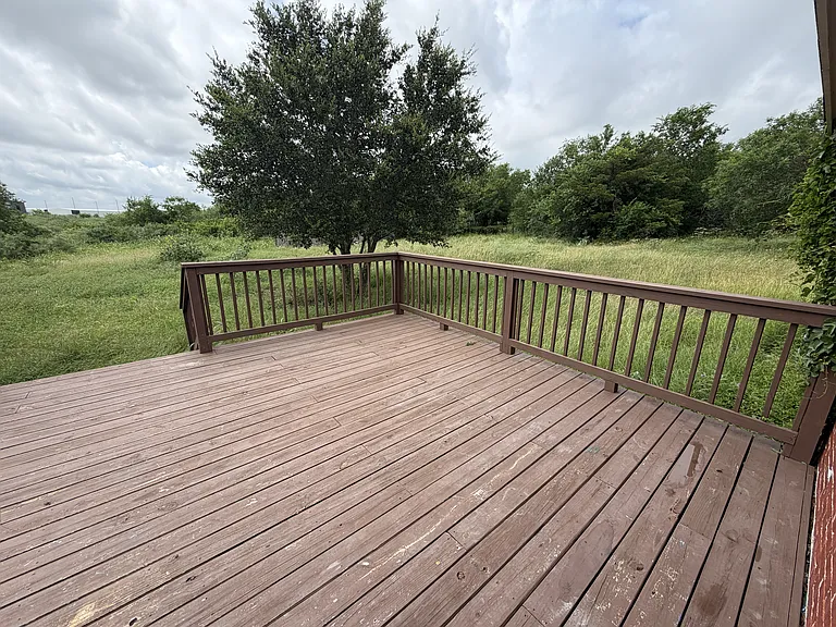 Backyard deck