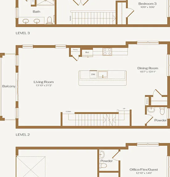 The Merit floor plan Emorie