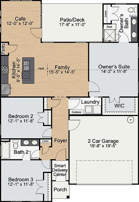 The Hanover - Floor plan