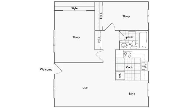 Floor plan Courtyard