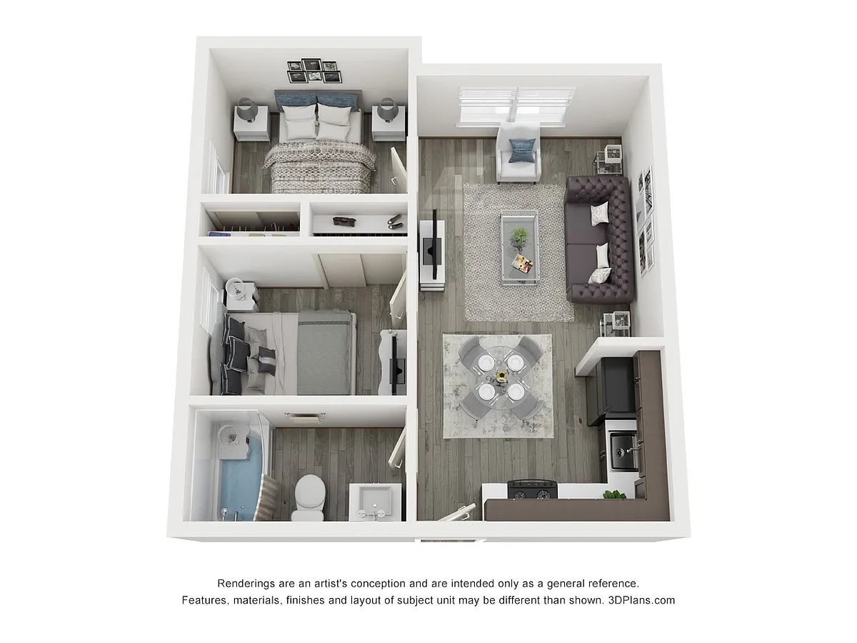 Floor plan Two Bedroom
