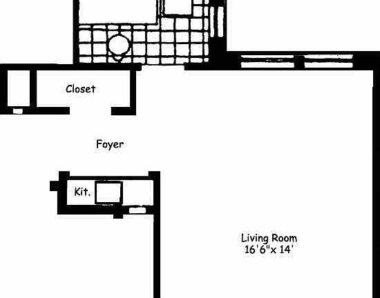2nd image of 457 W 57th St #1407