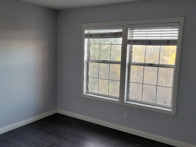 Guest Bedroom. Windows with a Northern view