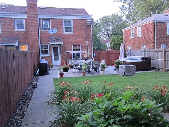 Backyard to rear of house