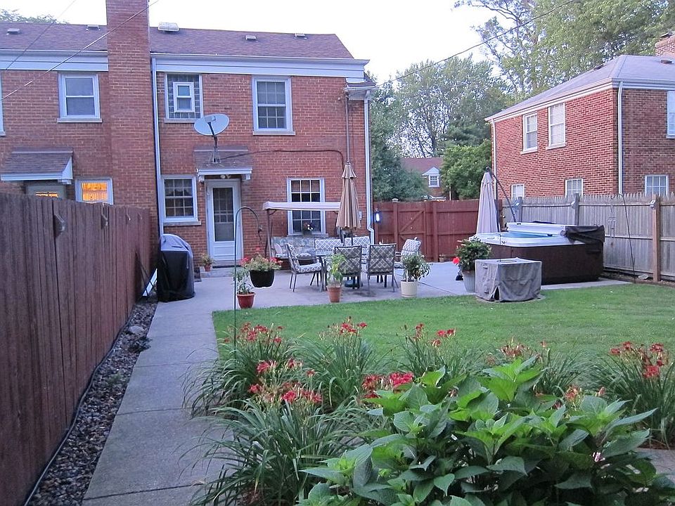 Backyard to rear of house