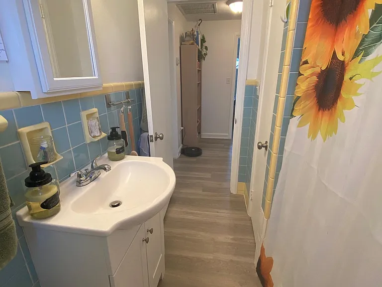 Remodeled Bathroom with shower and tub combo
