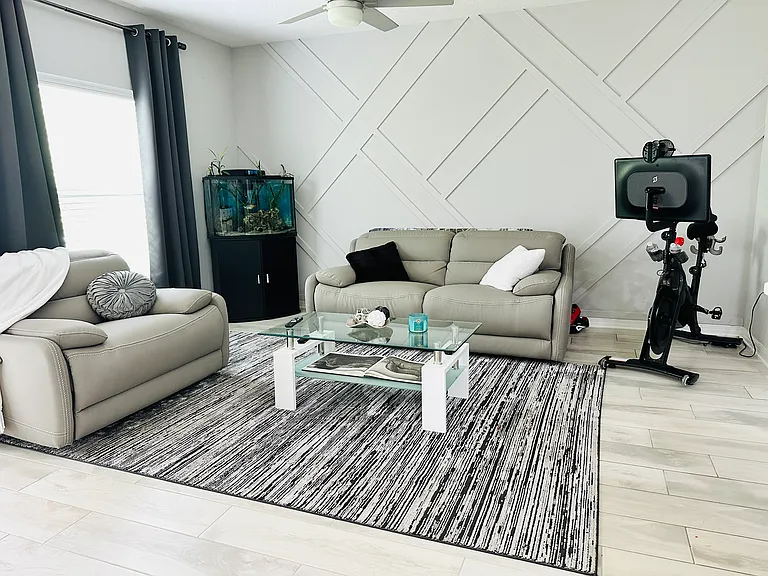 Furnished Living Room (Exercise Bike not included)