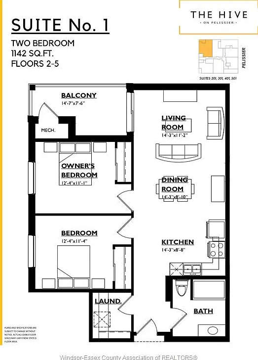 2 bed, 1.0 bath, 1142 sqft, $2,350 — Photo 3