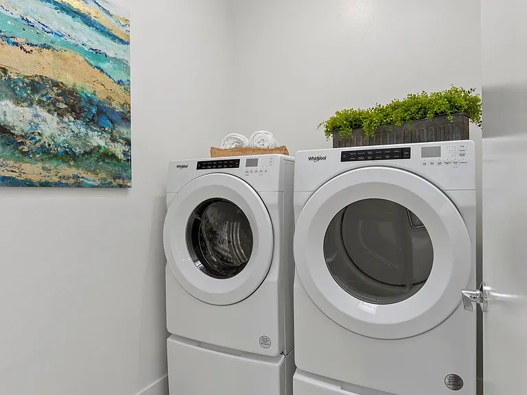 Washer and dryer included