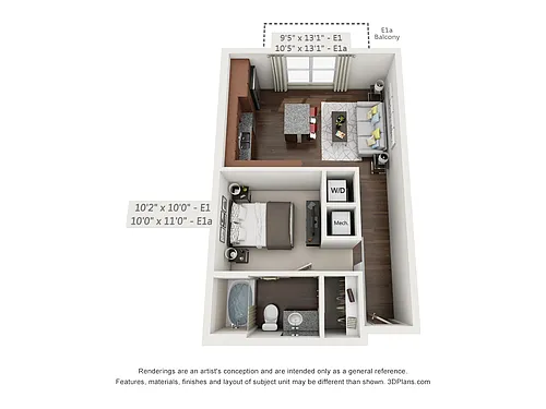 Floor plan E1a