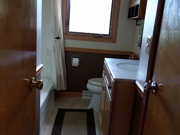 bathroom view from hall