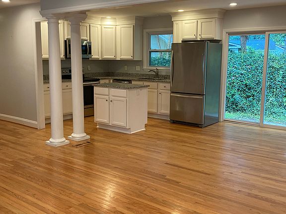 Living area and kitchen