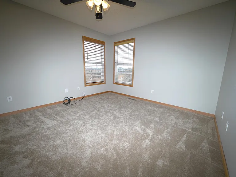 One of four large bedrooms with oversized closets
