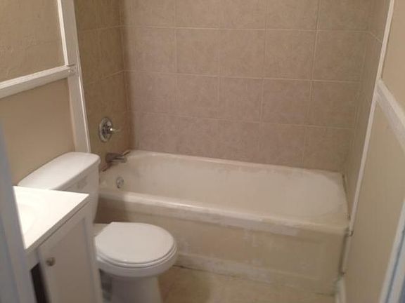 New tile in bath