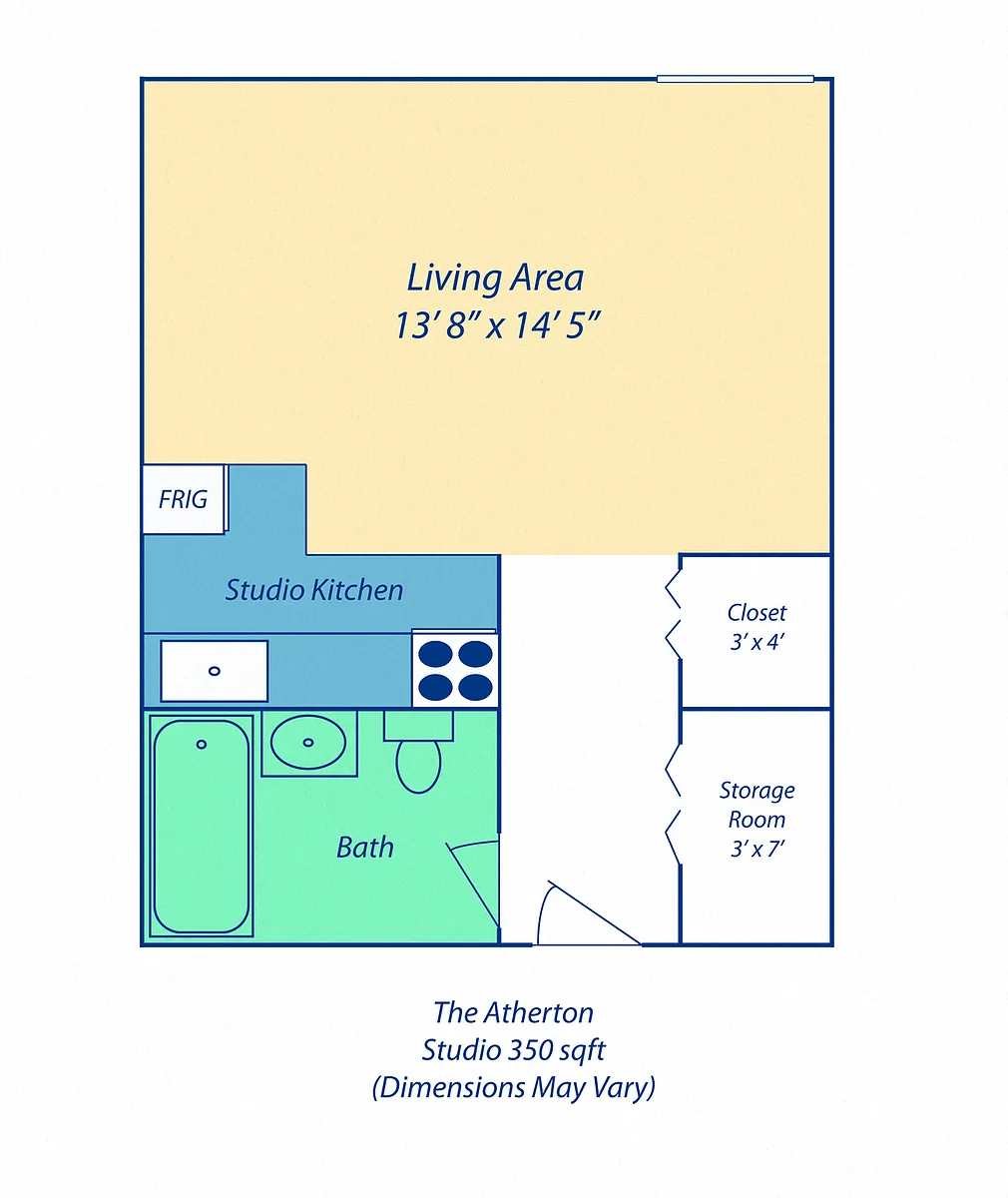 Floor plan Studio