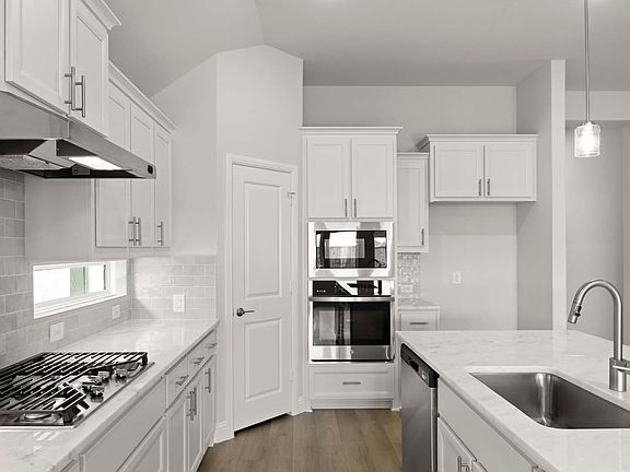 Representative Photo Addison II kitchen appliance and island detail