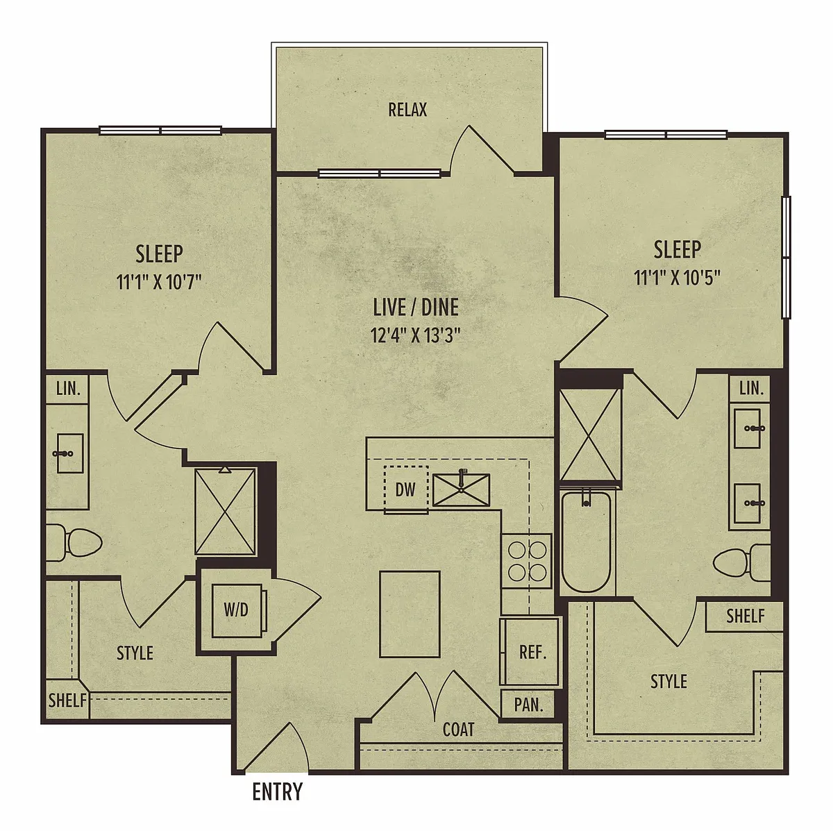 Floor plan 2G