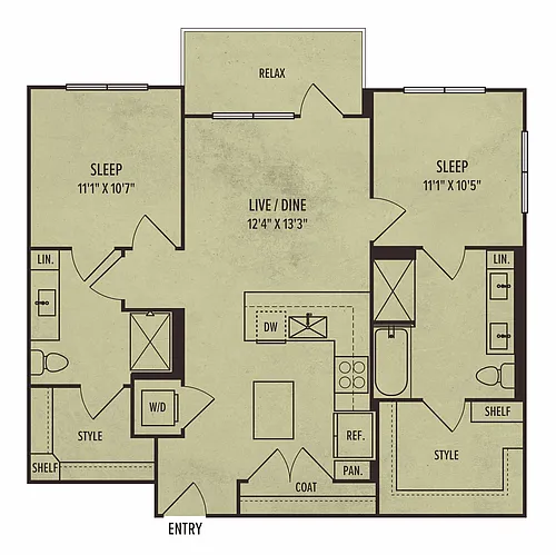 Floor plan 2G