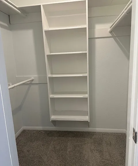 Each bedroom has a walk in closet