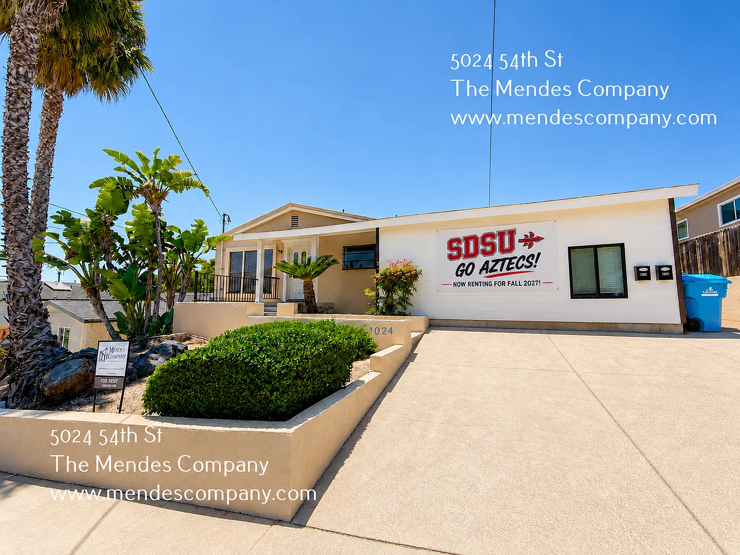 Large 6 Bed/4 Bath House Walking Distance to SDSU with Solar Panels! Leasing Now for FALL 2027! — Photo 1