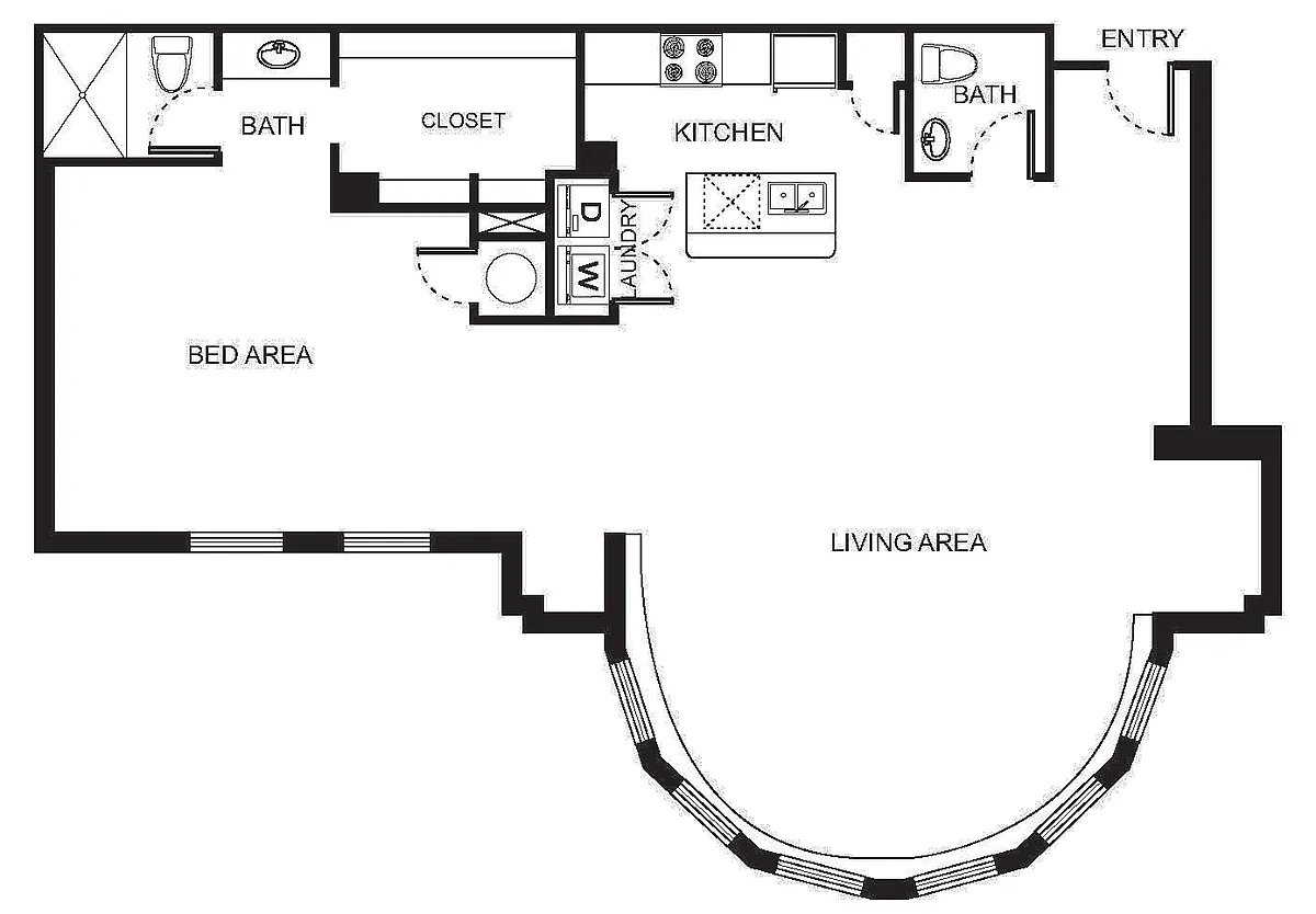 Floor plan Indi 5-A Studio