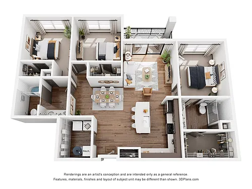 Floor plan Da Vinci