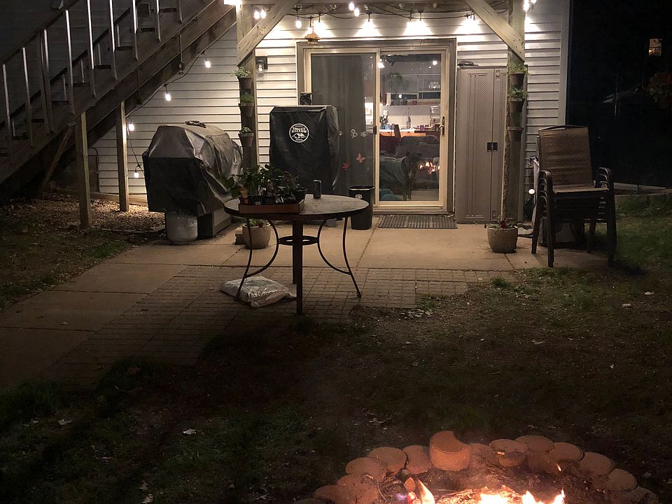 Night view with patio lights