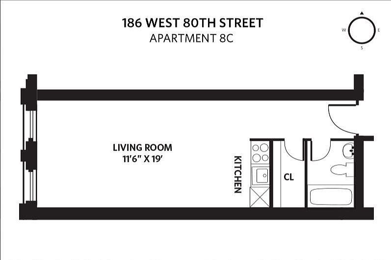2nd image of 186 W 80th St APT 8C