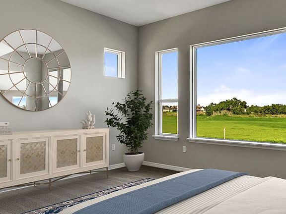 Virtually Staged Master Bed
